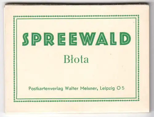 Mäppchen mit 10 kleinen Fotos, Spreewald, 1959, Format: 9 x 6,5 cm