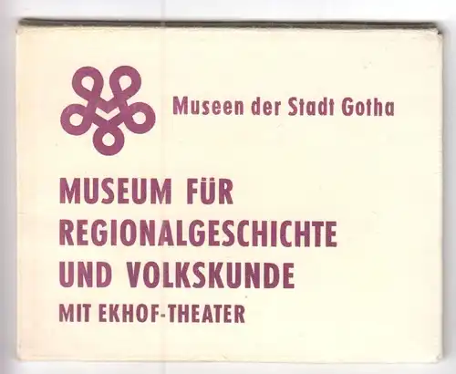 Mäppchen mit 8 kleinen Fotos, Gotha, Museum ..., 1973, Format: 9 x 6,8 cm