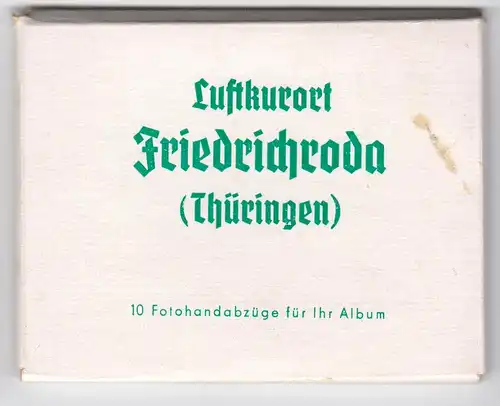 Mäppchen mit 10 kleinen Fotos, Friedrichroda Thür., 1965, Format: 9 x 6,8 cm