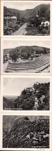 Kleines Leporello mit 10 Fotodrucken, Das Bodetal im Harz, 1962, Format: 9,1 x 6