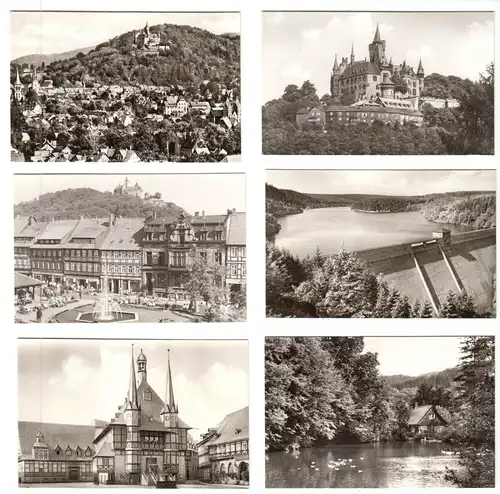 Mäppchen mit 10 kleinen Fotos, Wernigerode Harz, 1975, Format: 9 x 6 cm