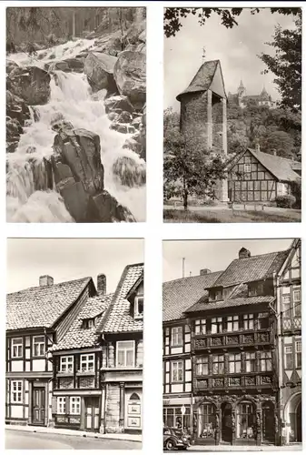 Mäppchen mit 10 kleinen Fotos, Wernigerode Harz, 1975, Format: 9 x 6 cm