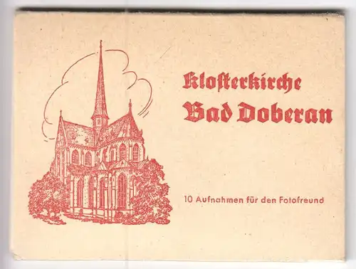 Mäppchen mit 10 kleinen Fotos, Bad Doberan, Klosterkirche, Format: 9 x 6,5 cm
