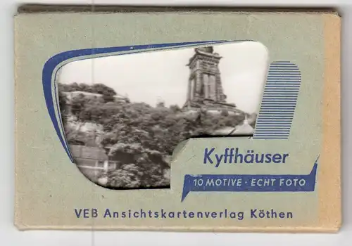 Mäppchen mit 10 kleinen Fotos, Kyffhäuser, 1972, Format: 8,8 x 5,8 cm