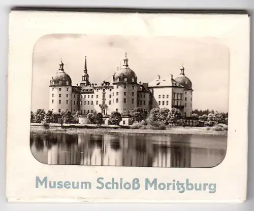 Mäppchen mit 10 kleinen Fotos, Moritzburg, Schloß, 1972, Format: 9 x 6,7 cm
