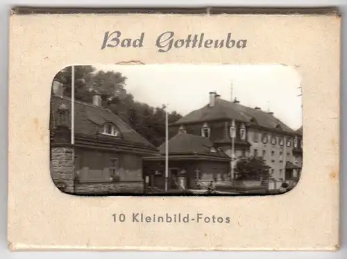 Mäppchen mit 10 kleinen Fotos, Bad Gottleuba, 1975, Format: 9 x 6,2 cm