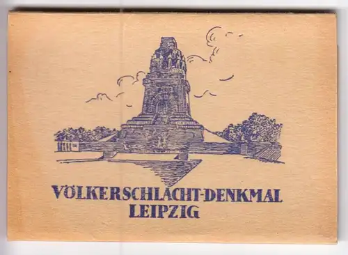 Mäppchen mit 10 kl. Fotos, Leipzig, Völkerschlachtdenkmal, Format: 9,4 x 6,5