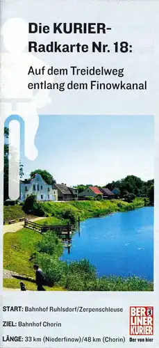 Kurier-Radkarte Nr. 18, Auf dem Treidelweg entlang dem Finowkanal, 2006