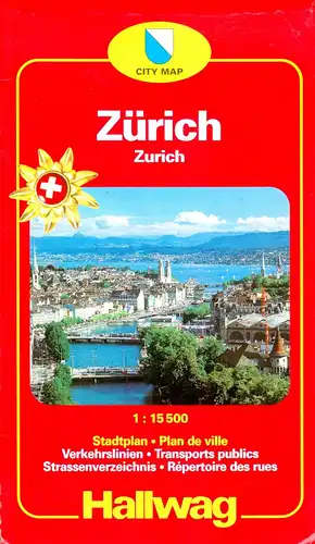 Stadtplan, Zürich, 1997