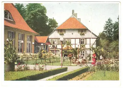 AK, Wernigerode Harz, Storchenmühle, 1954, früher DDR-Farbdruck
