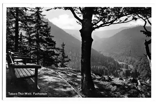 AK, Tabarz Thür. Wald, Blick vom Fuchsstein, 1939