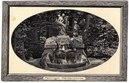 AK, Meiningen, Märchenbrunnen, 1915
