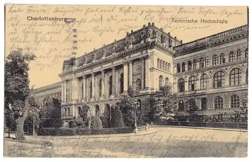 AK, Berlin Charlottenburg, Technische Hochschule, 1922