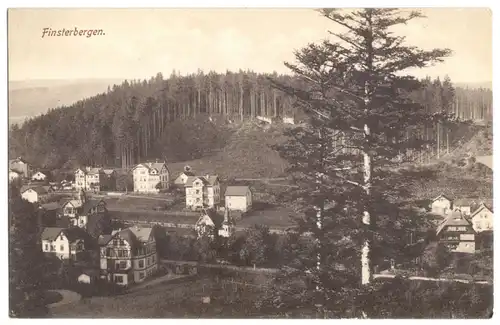 AK, Finsterbergen i. Thür., Teilansicht, um 1912