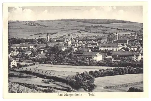 AK, Bad Mergentheim, Gesamtansicht, 1930