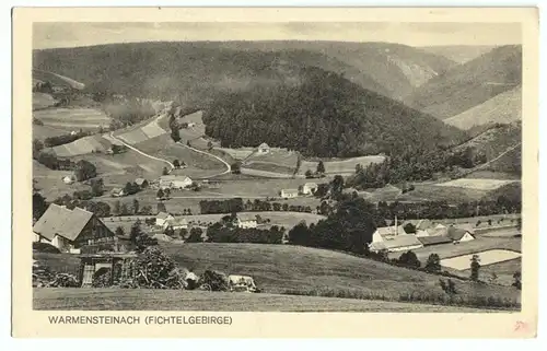 AK, Warmensteinach Fichtelgeb., Teilansicht, 1923