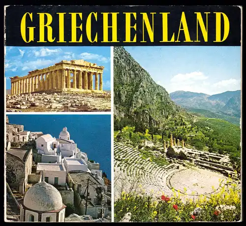 tour. Broschüre, Griechenland, [Übersicht der historischen Stätten], um 1960