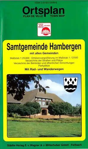 Ortsplan, Samtgemeinde Hambergen mit allen Gemeinden, 1. Aufl., um 1998
