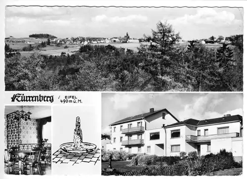 AK, Kürrenberg Eifel, vier Abb., 1974