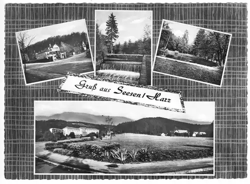 AK, Seesen Harz, vier Abb., gestaltet, um 1965