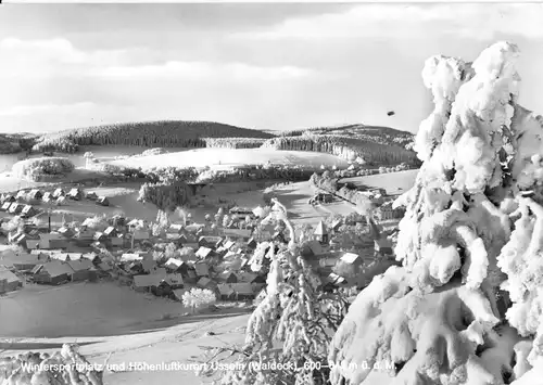 AK, Usseln (Waldeck), winterliche Gesamtansicht, 1978