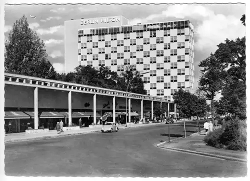 AK, Berlin Tiergarten, Hotel Berlin Hilton (heute InterContinental), um 1961