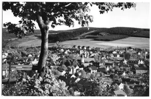 AK, Olbernhau Erzgeb., Totale mit Blick zum Hainberg, 1965