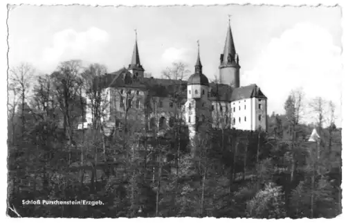 AK, Neuhausen Erzgeb., Schloß Purschenstein, 1964