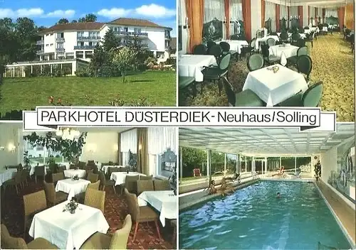 AK, Neuhaus im Solling, "Parkhotel Düsterdiek", 1984