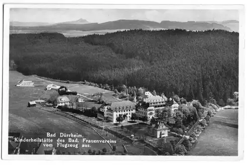 AK, Bad Dürrheim, Kinderheilstätte des Bad. Frauenvereins, Luftbild, 1935