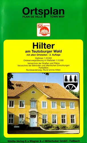 Ortsplan, Hilter am Teuteburger Wald mit allen Ortsteilen, 2. Aufl., um 2002