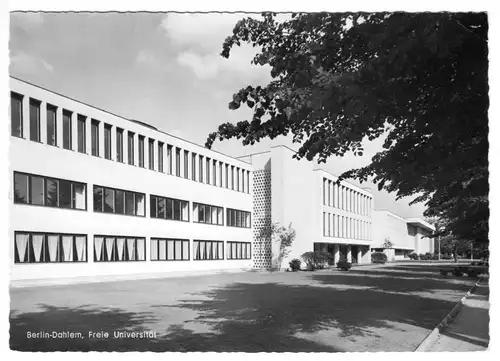 AK, Berlin Dahlem, Gebäude der Freien Universität, um 1966