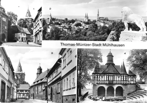 AK, Mühlhausen, vier Abb., 1982
