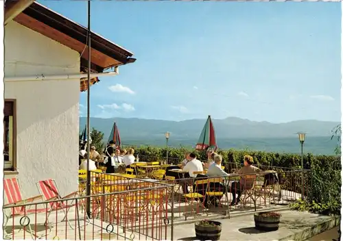 AK, Ihringen Kaiserstuhl, Rasthaus Lenzenberg, Terrasse, um 1970