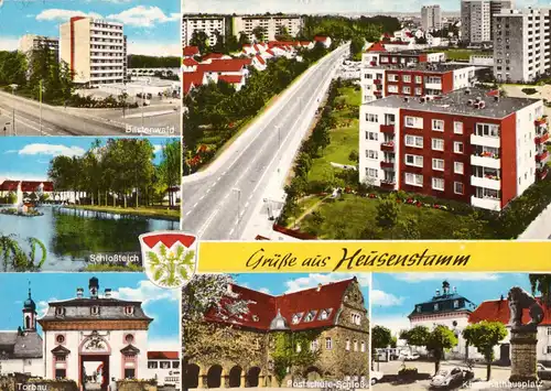 AK, Heusenstamm Hessen, sechs Abb., um 1975