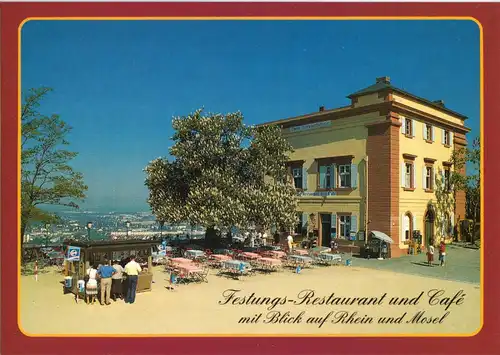 AK, Koblenz, Festungs-Restaurant und Café, um 1988
