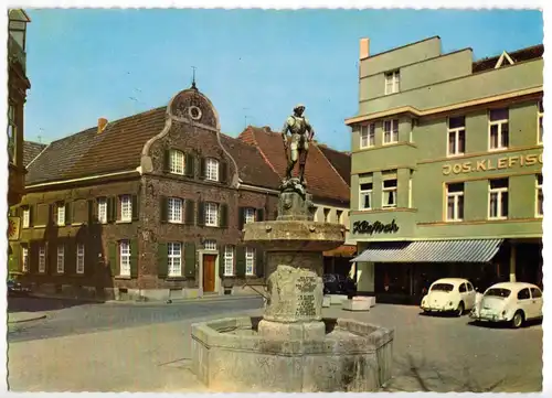 AK, Kempen Niederrhein, Martins-Brunnen, 1968