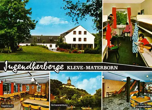 AK, Kleve - Materborn, Jugendherberge, fünf Abb., 1983