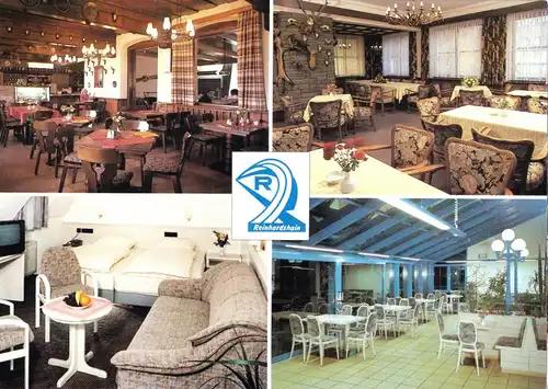 AK, Reinhardshain, BAB-Raststätte und Hotel, vier Abb., um 1990