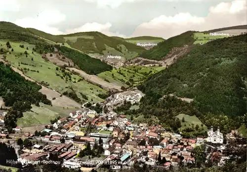 AK, Todtnau Schwarzwald, Gesamtansicht, um 1966