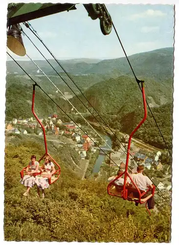 AK, Altenahr, Teilansicht mit Sesselbahn, 1961