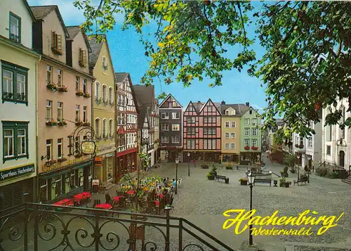 AK, Hachenburg Westerwald, Markt?platz, 1991