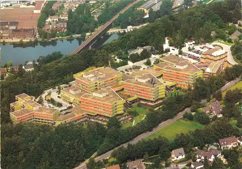 AK, Essen Kettwig, Fachklinik Rhein-Ruhr, Luftbildansicht, um 1995