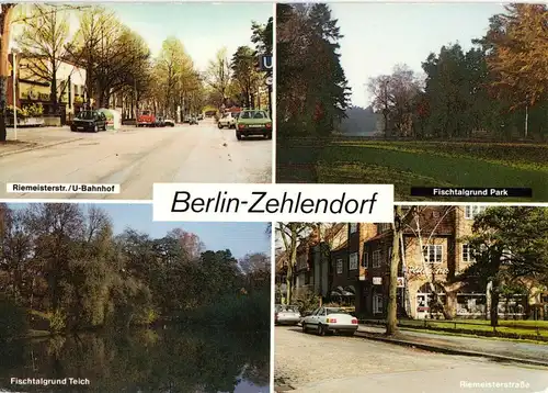 AK, Berlin Zehlendorf, vier Abb., um 1980