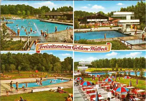 AK, Geldern-Walbeck, Freizeitzentrum, vier Abb., um 1980