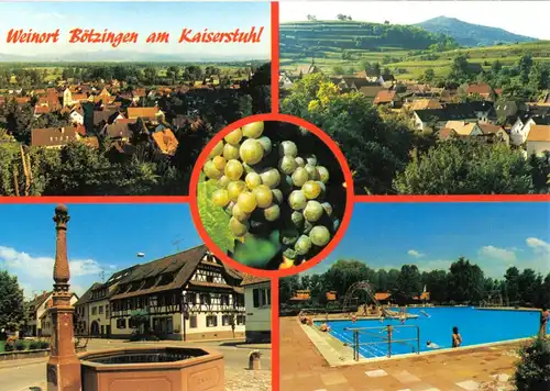 AK, Bötzingen am Kaiserstuhl, fünf Abb., um 1990