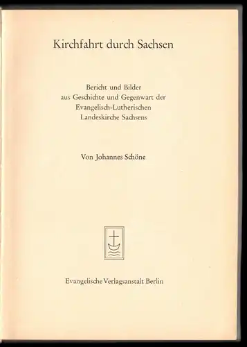 Schöne, Johannes;  Kirchfahrt dur Sachsen, 1965