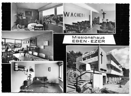 AK, Mitlechtern Odw., Missionshaus Eben-Ezer e. V., fünf Abb., 1969