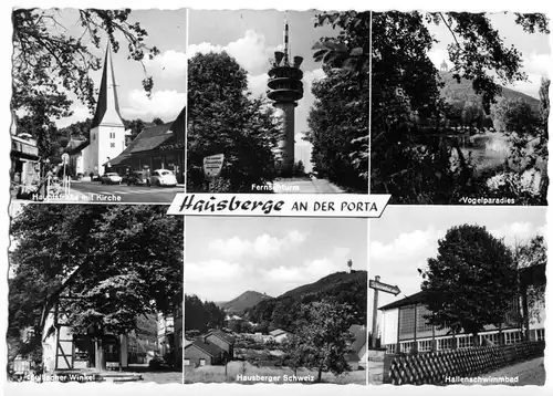 AK, Hausberge a.d. Porta, sechs Abb., um 1961