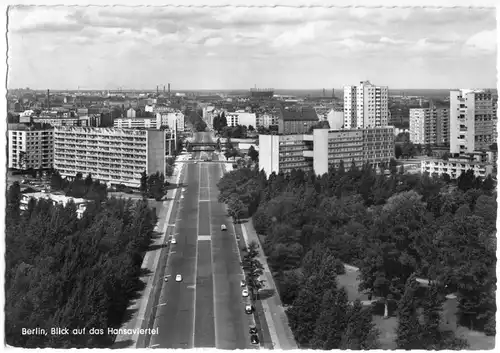 AK, Berlin Tiergarten, Blick auf das Hansaviertel, 1966